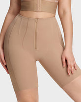 High-Waist Zip-Up Shaping Shorts