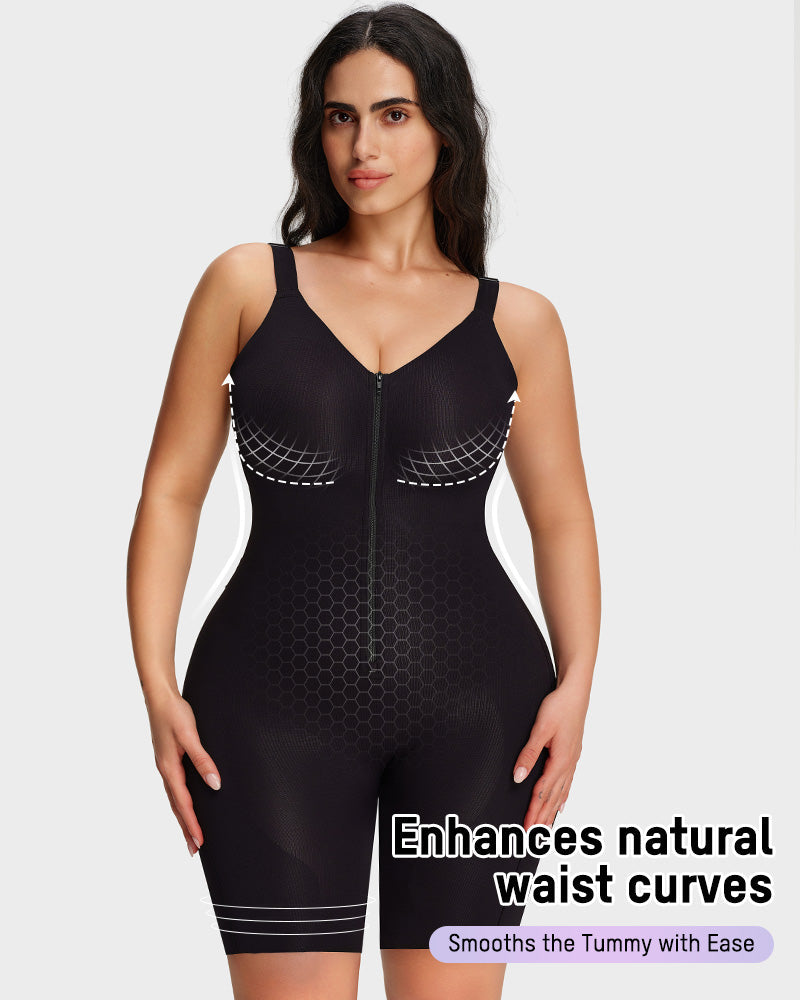 Easyslide™ Zipper Lightweight Sculpting Bodysuit