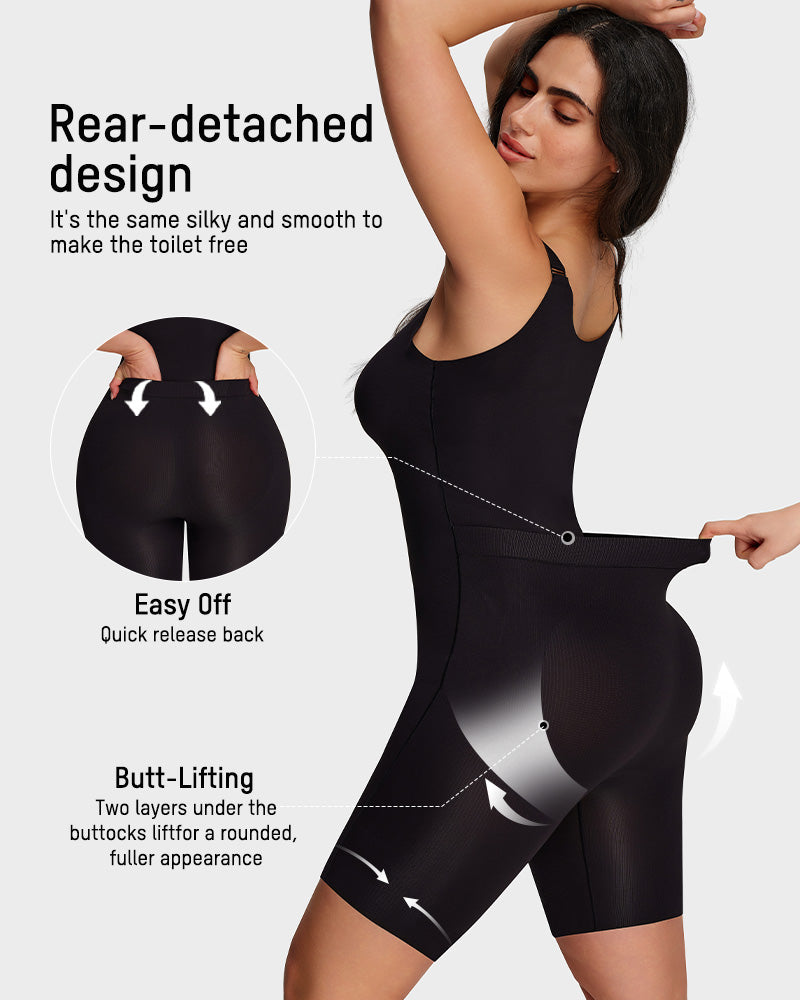 Easyslide™ Zipper Lightweight Sculpting Bodysuit