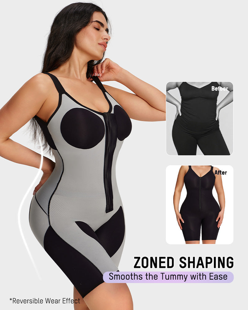 Easyslide™ Zipper Lightweight Sculpting Bodysuit