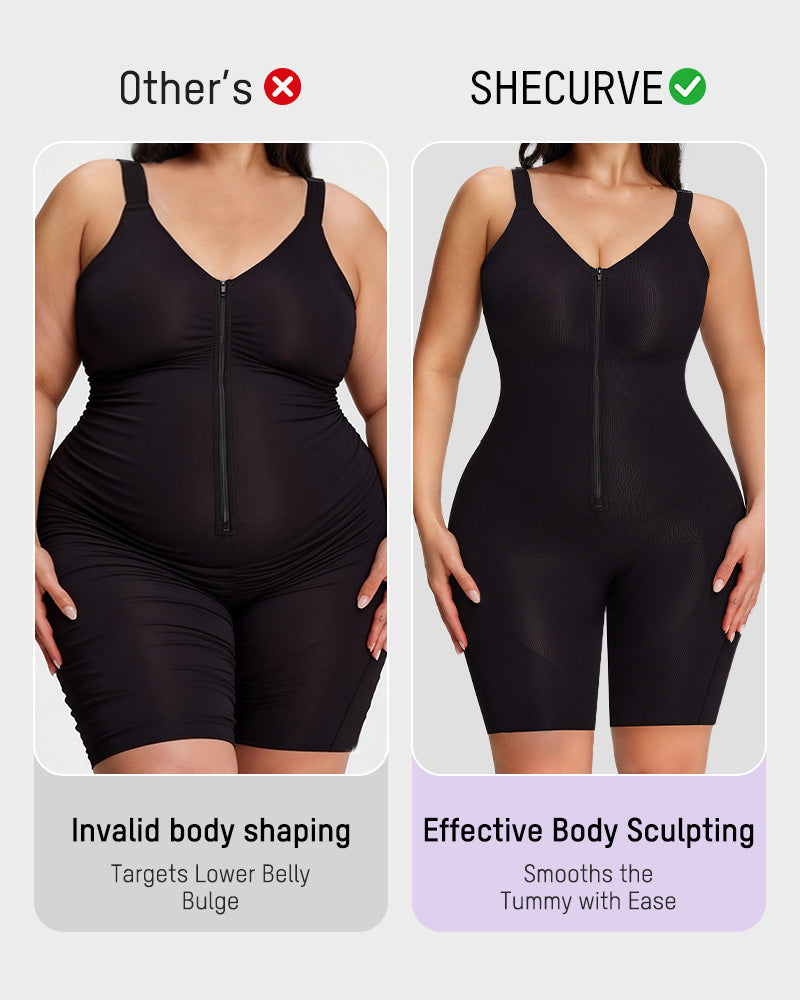 Easyslide™ Zipper Lightweight Sculpting Bodysuit