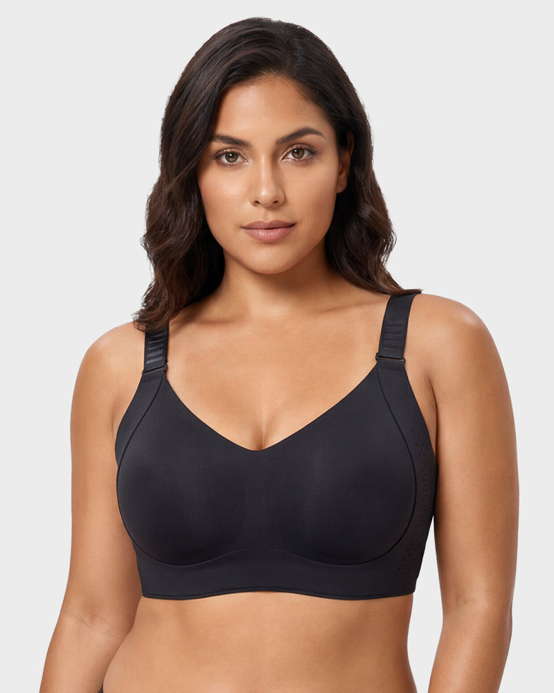 Piano Clasp™ V-Neck Wireless Minimizer Bra*