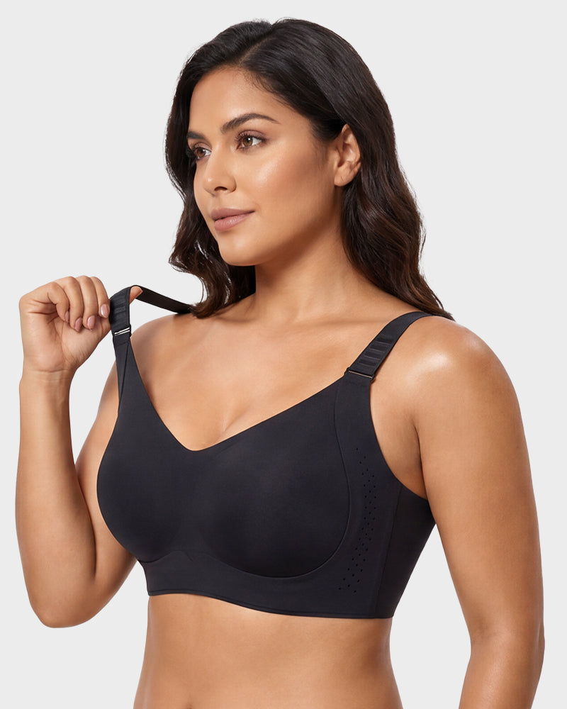 Piano Clasp™ V-Neck Wireless Minimizer Bra*