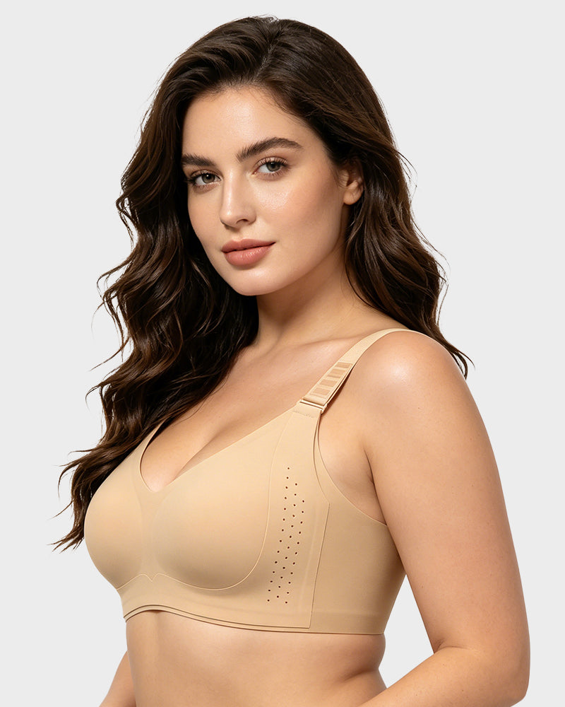 Piano Clasp™ V-Neck Wireless Minimizer Bra*