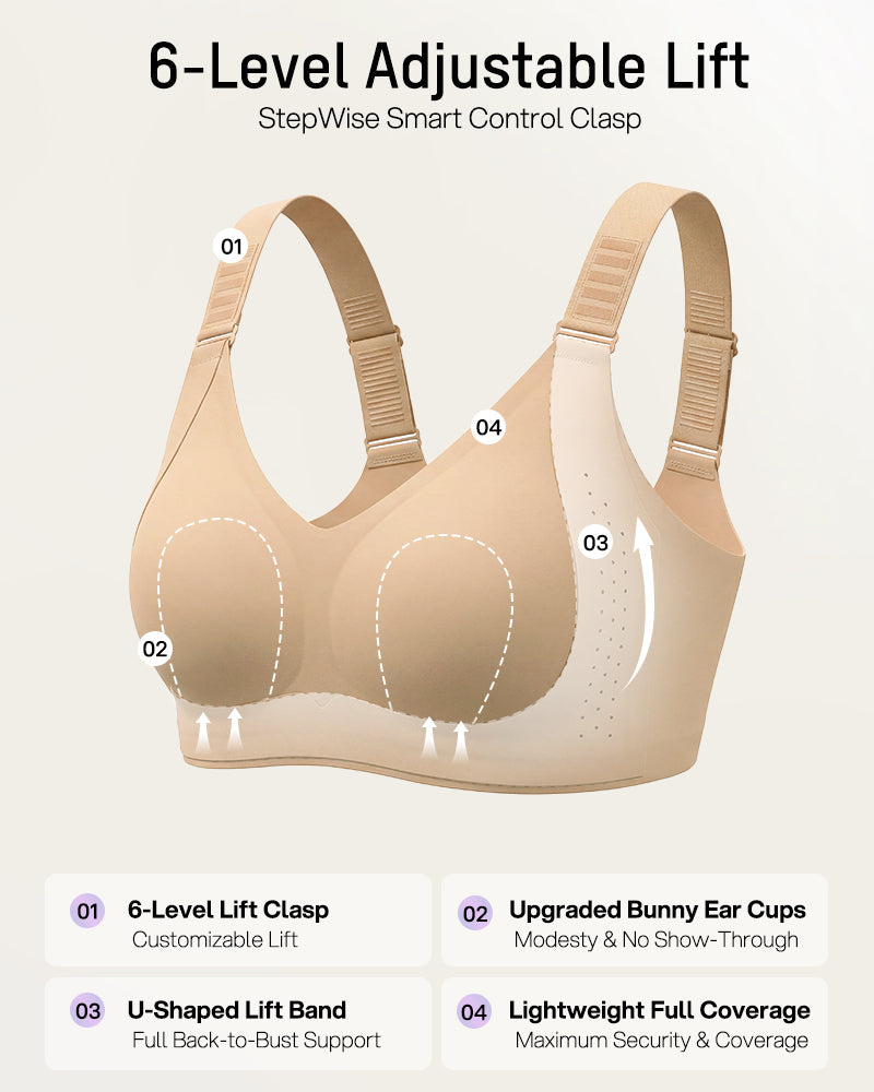 Piano Clasp™ V-Neck Wireless Minimizer Bra*