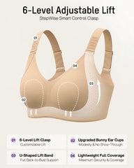 Piano Clasp™ V-Neck Wireless Minimizer Bra*